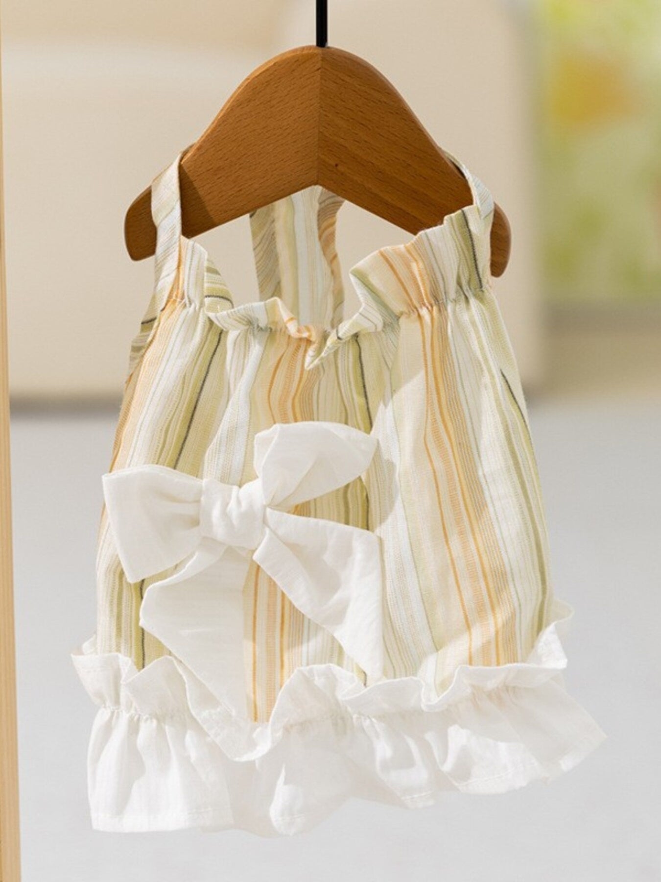 Ruffled Pet Dress – Buttoned Layered Dress for Dogs & Cats – view 6