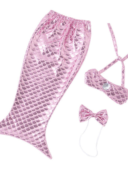 Shiny Mermaid Pet Costume Dress – 2-Piece Bow Dress Set for Dogs & Cats – view 7