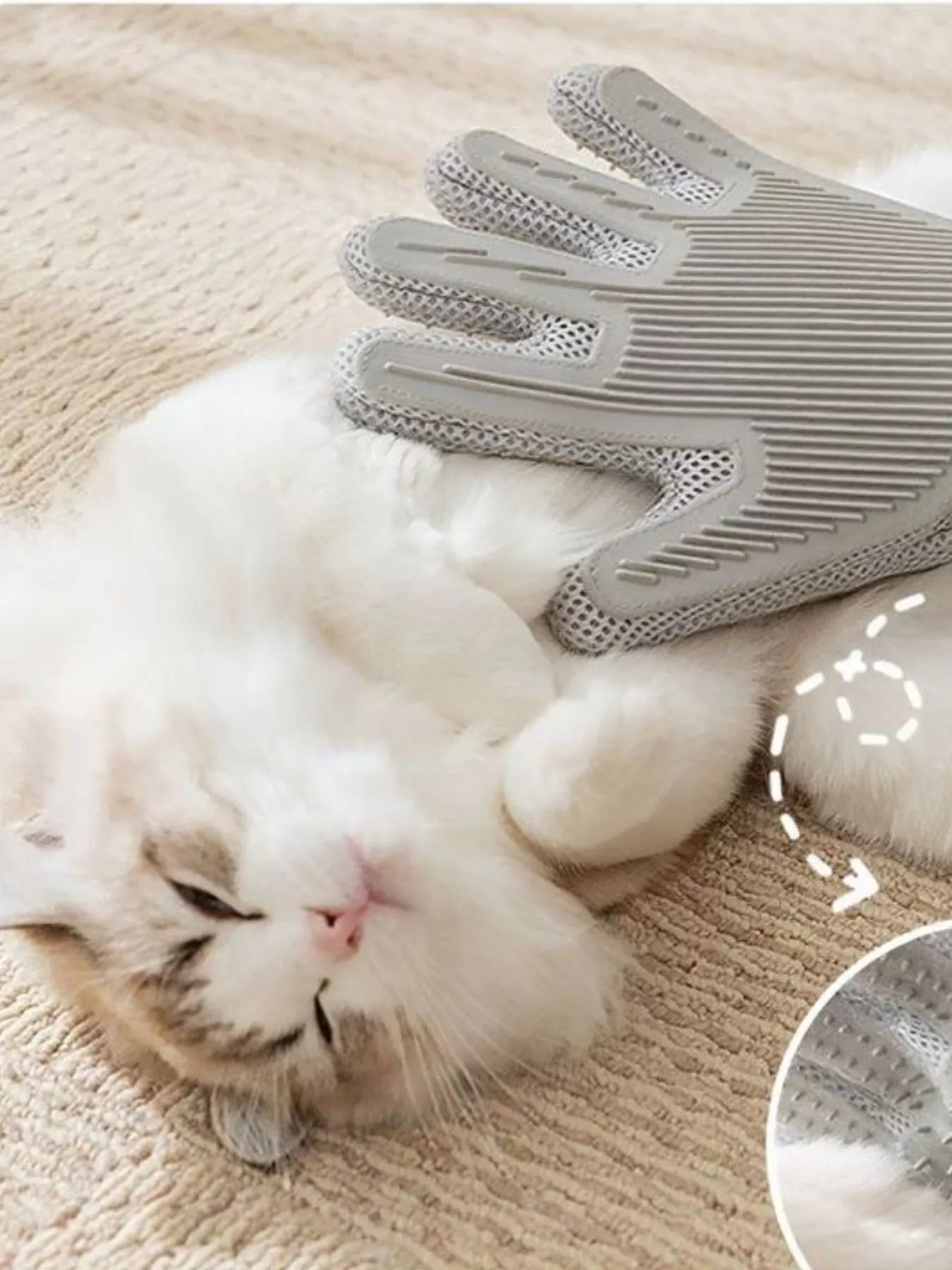 Silicone Touch Pet Grooming & Deshedding Glove – view 8