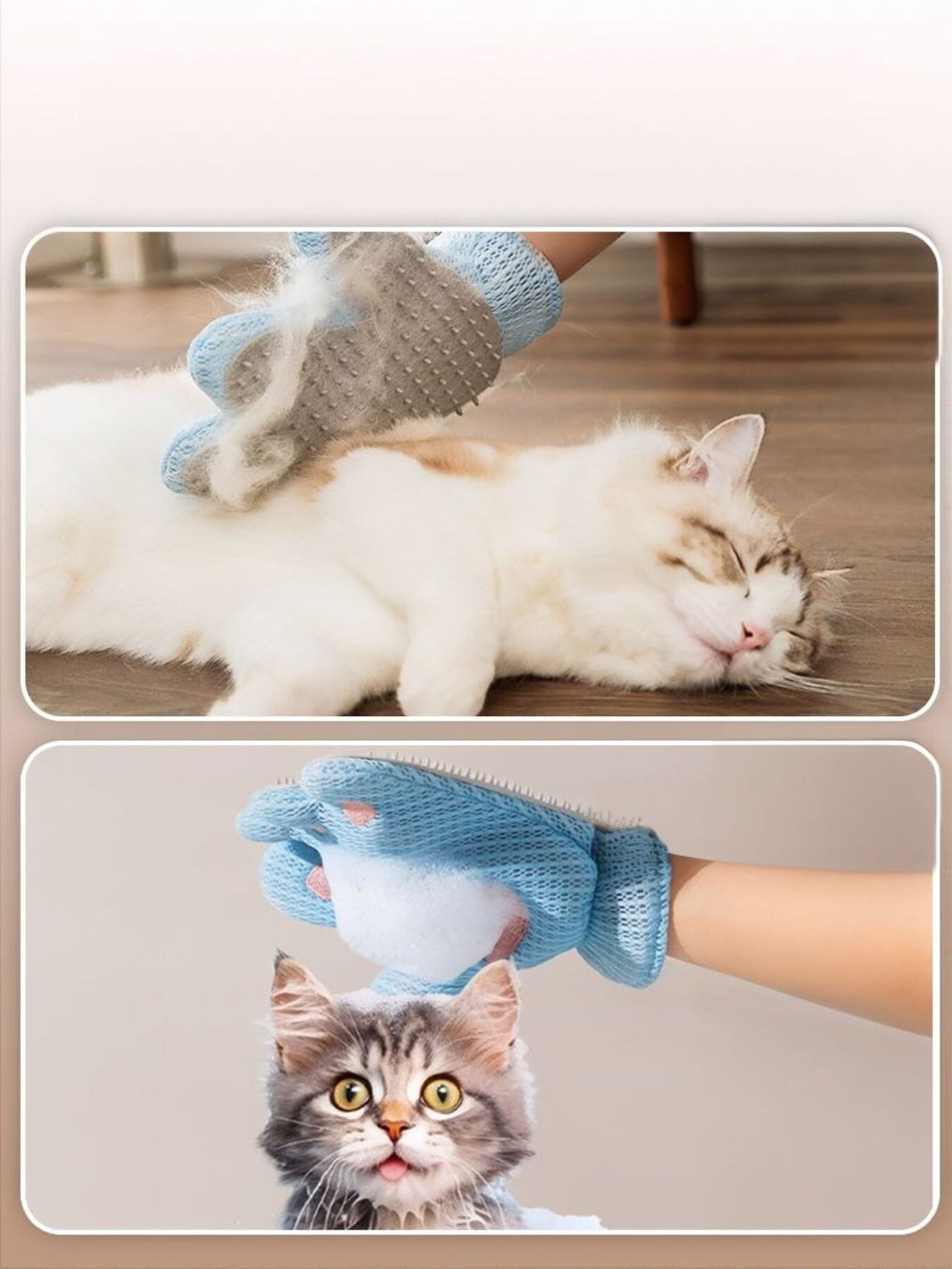 Silicone Touch Pet Hair Remover Grooming Glove – view 6