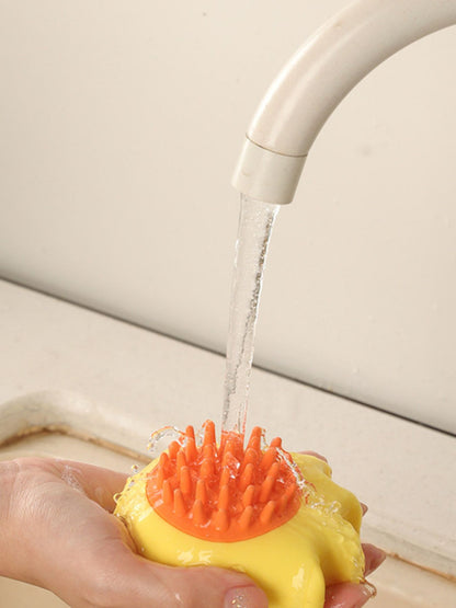 Soft ABS Pet Shower Brush – Silicone Bristle Bath & Massage Brush for Dogs & Cats – view 6