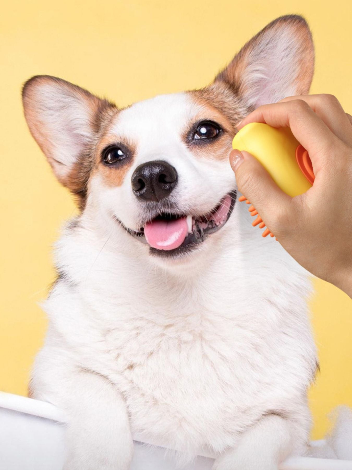 Soft ABS Pet Shower Brush – Silicone Bristle Bath & Massage Brush for Dogs & Cats – view 7