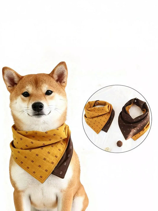 Soft lightweight pet scarf, stylish neck wrap for dogs and cats
