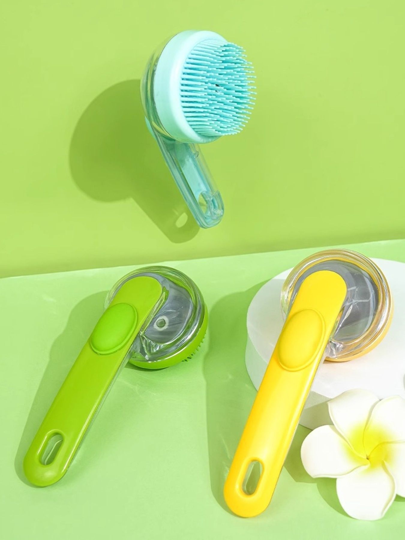 Soft Plastic Pet Shower Grooming Brush – view 10