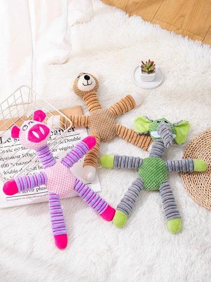 Soft Plush Animal Squeaky Pet Toy – view 2