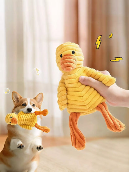 Soft plush cuddle pet toy for cats and dogs