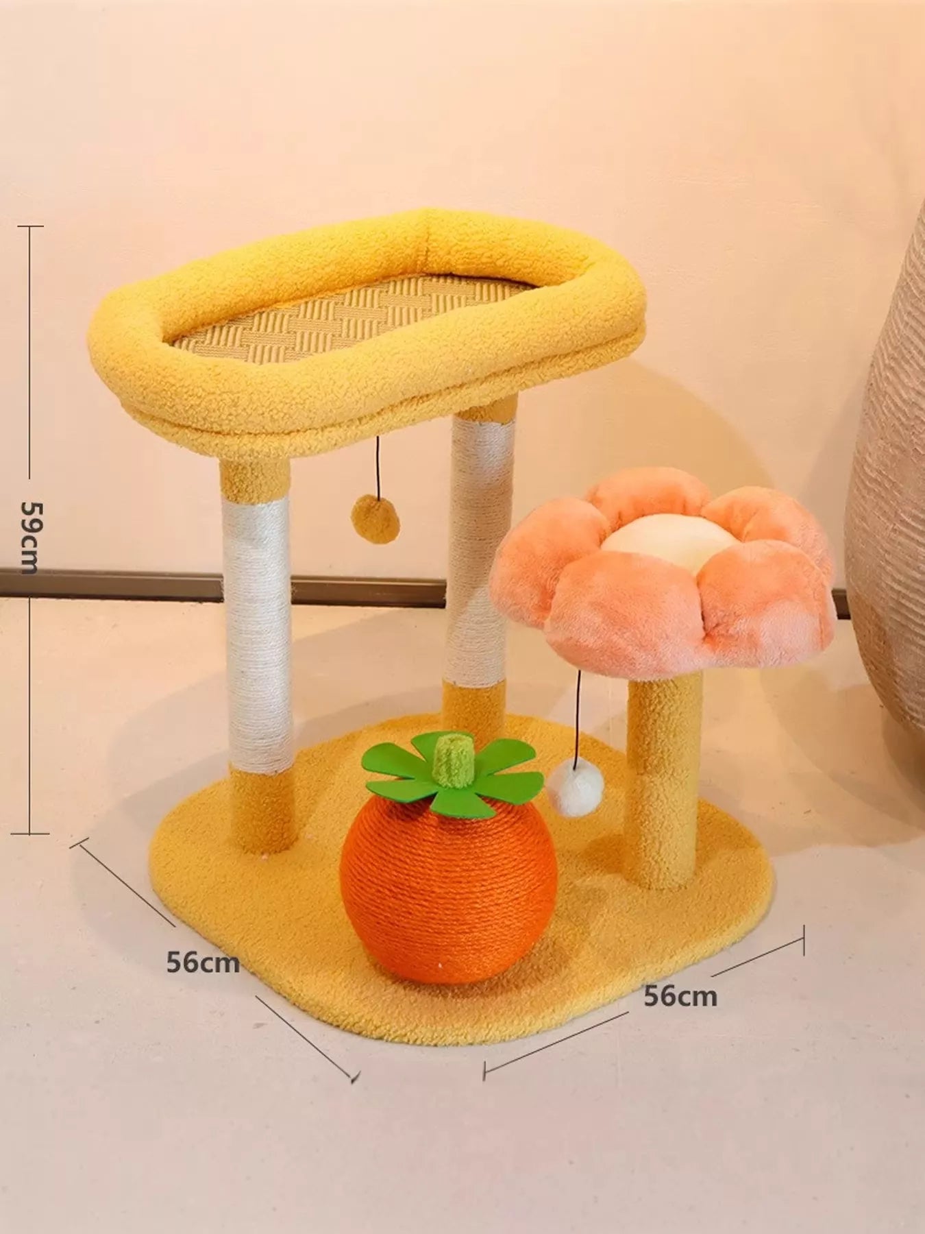 Soft Plush Sisal Cat Scratching Post – view 10