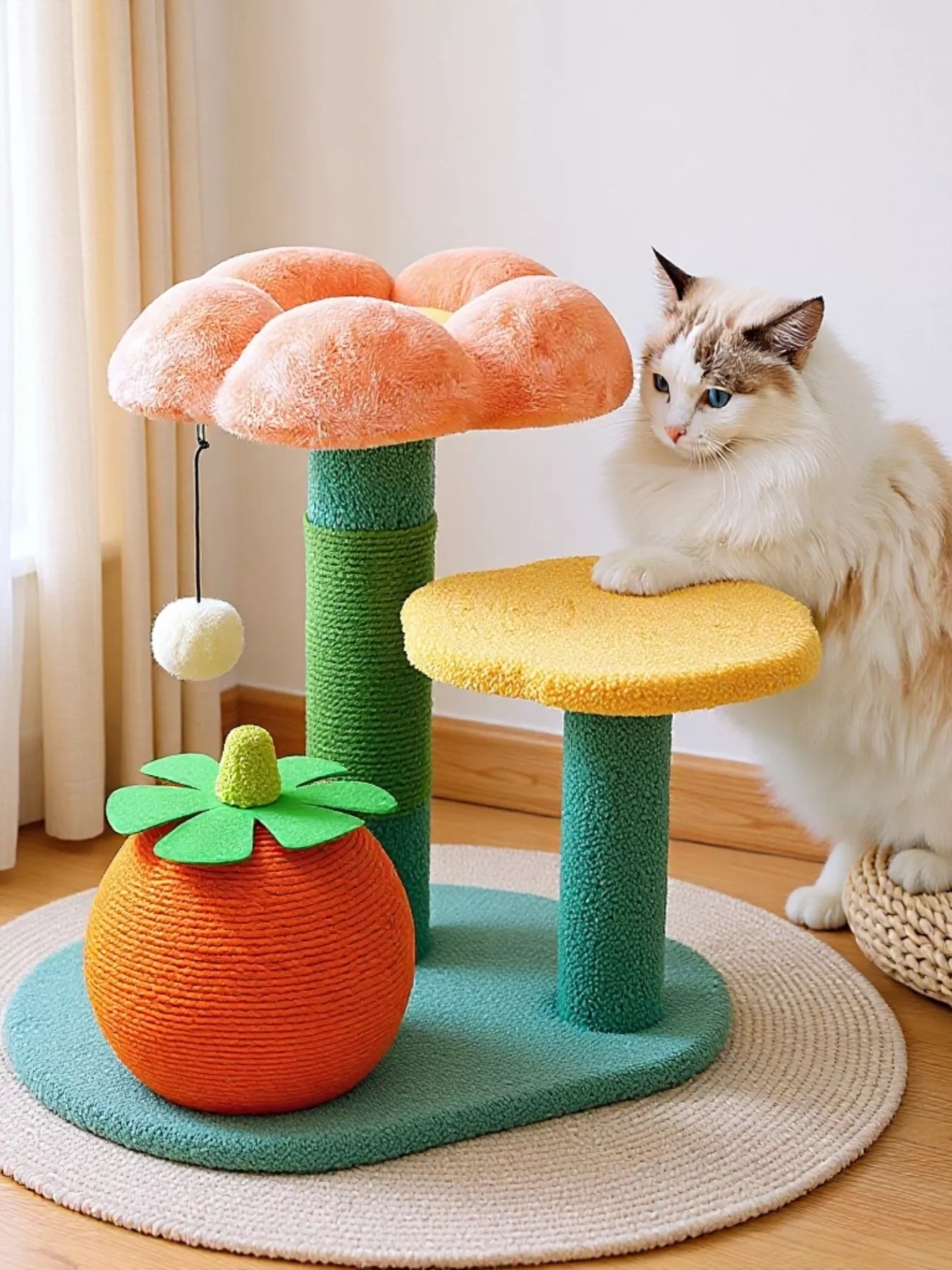 Soft Plush Sisal Cat Scratching Post – view 2
