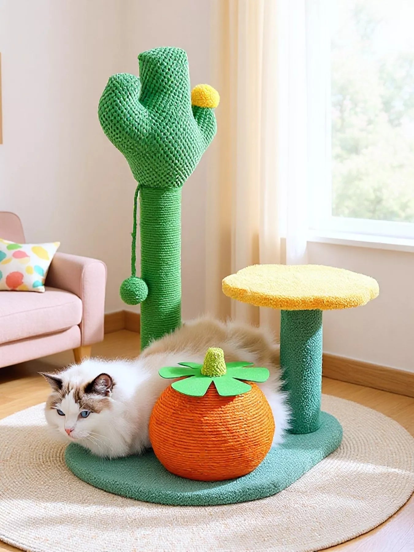 Soft Plush Sisal Cat Scratching Post – view 5