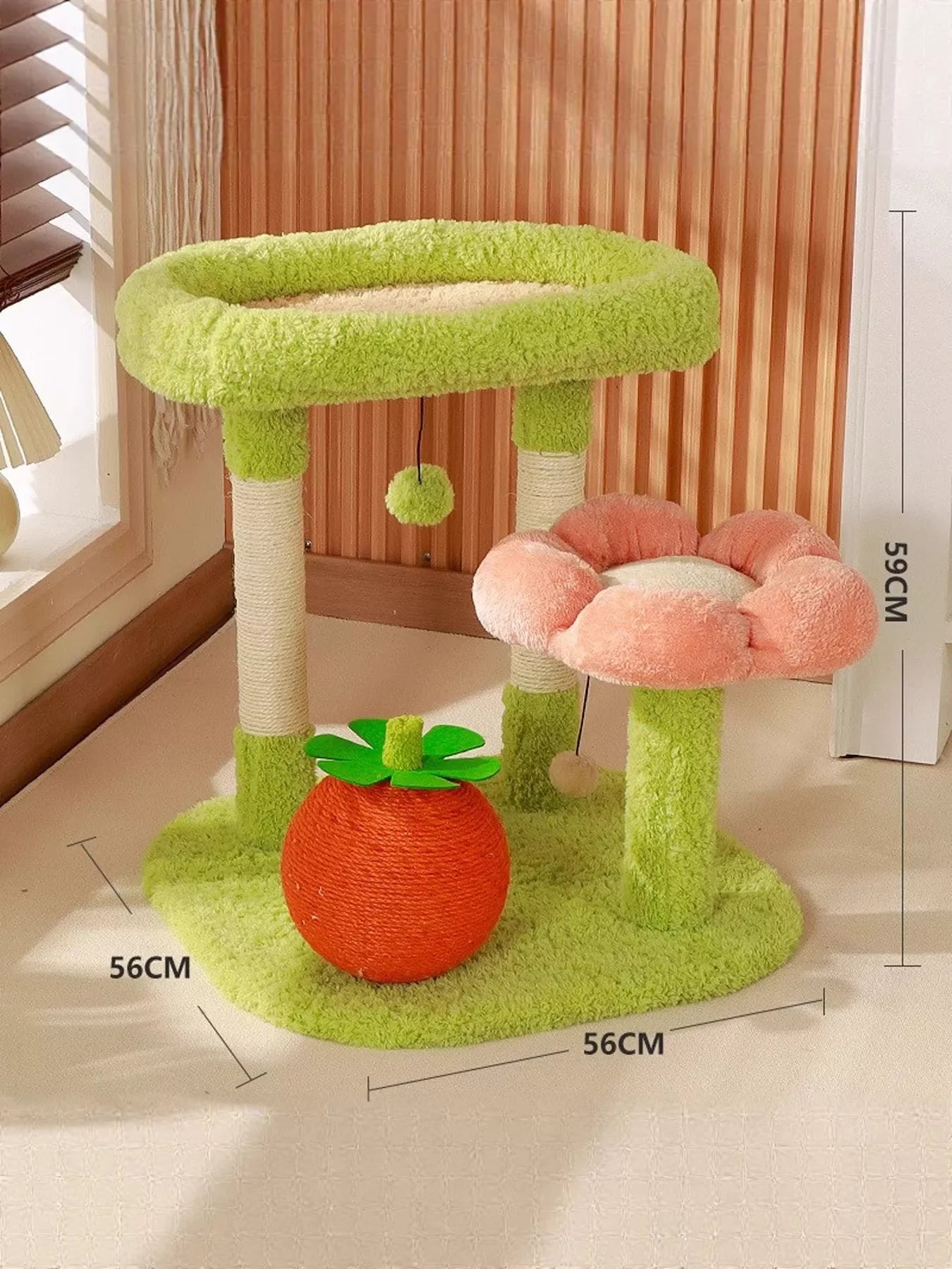 Soft Plush Sisal Cat Scratching Post – view 9