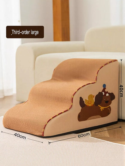 Soft Polyester Pet Stairs for Bed and Sofa – view 10