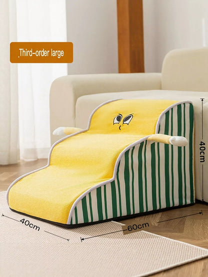 Soft Polyester Pet Stairs for Bed and Sofa – view 6