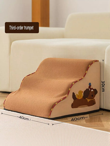 Soft Polyester Pet Stairs for Bed and Sofa – view 8