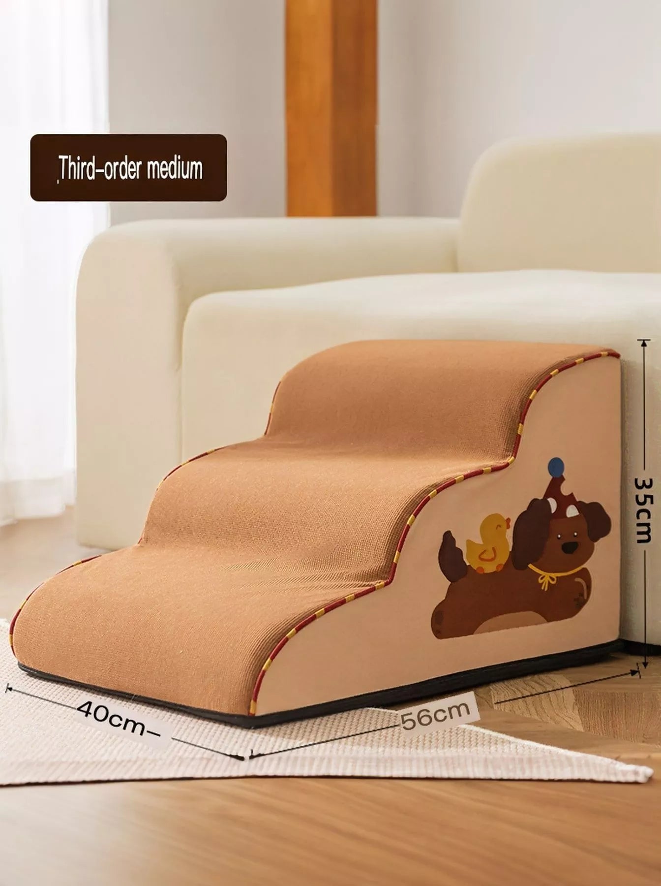 Soft Polyester Pet Stairs for Bed and Sofa – view 9