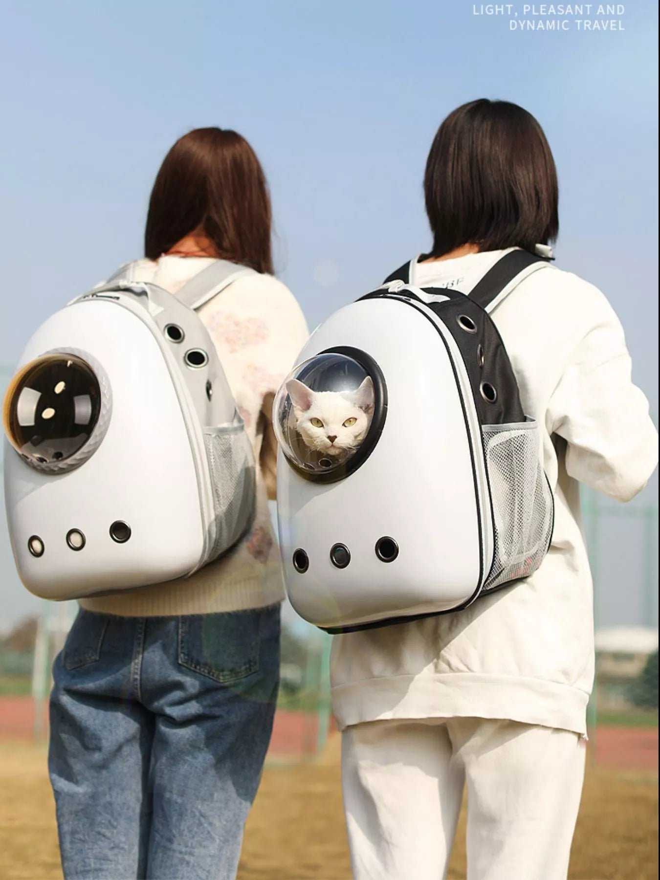 Space Capsule Transparent Pet Carrier Backpack – Large Bubble Window Backpack for Cats & Dogs – view 12