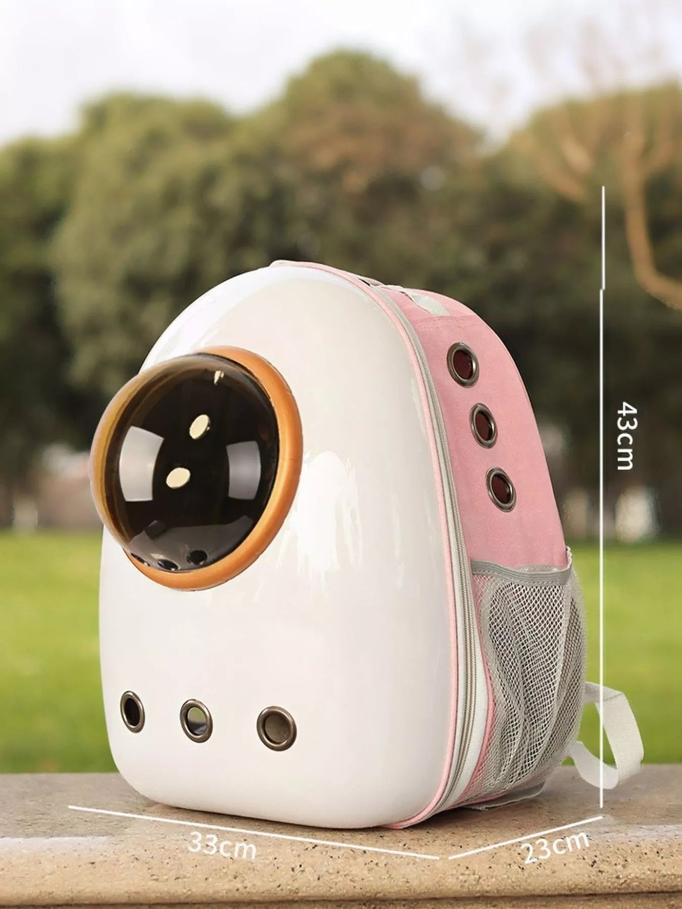 Space Capsule Transparent Pet Carrier Backpack – Large Bubble Window Backpack for Cats & Dogs – view 3