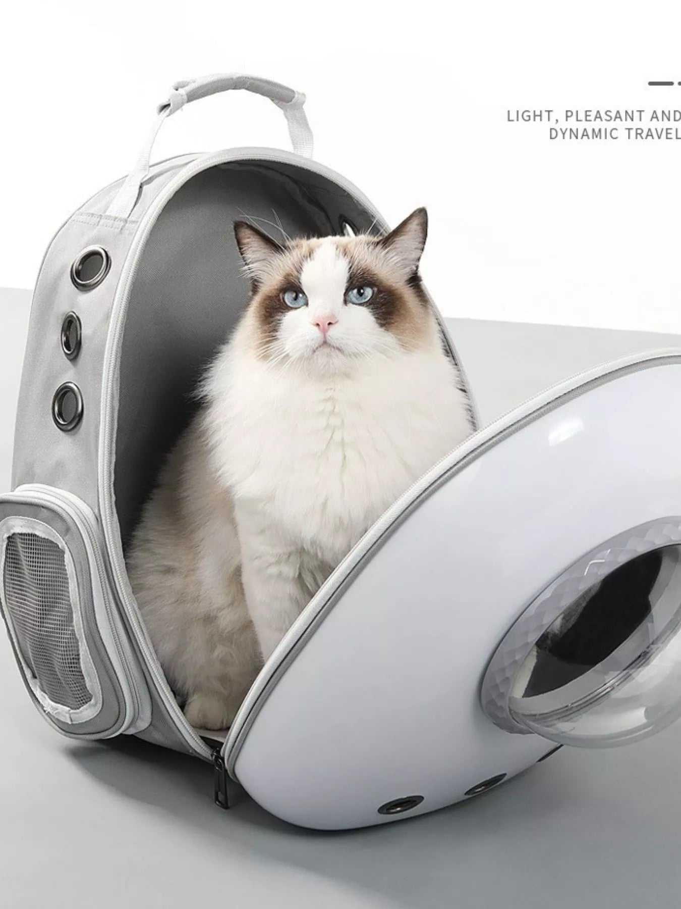Space Capsule Transparent Pet Carrier Backpack – Large Bubble Window Backpack for Cats & Dogs – view 8