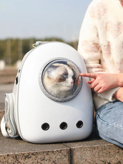 Space Capsule Transparent Pet Carrier Backpack – Large Bubble Window Backpack for Cats & Dogs – view 9