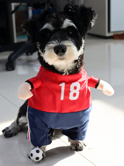 Sporty Number Print Pet Jumpsuit – One-Piece Dog & Cat Outfit – view 6