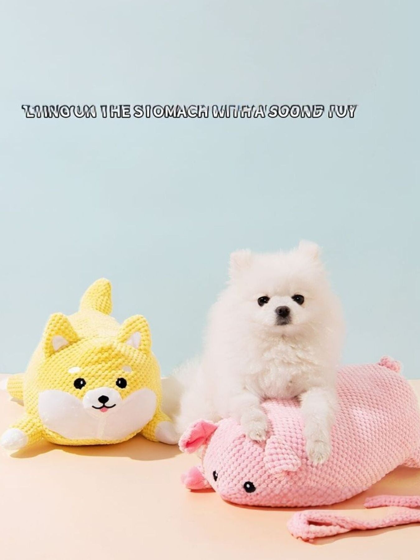Squeaky Polyester Pet Plush Toy – Soft Interactive Toy for Dogs & Cats, S & L – view 4