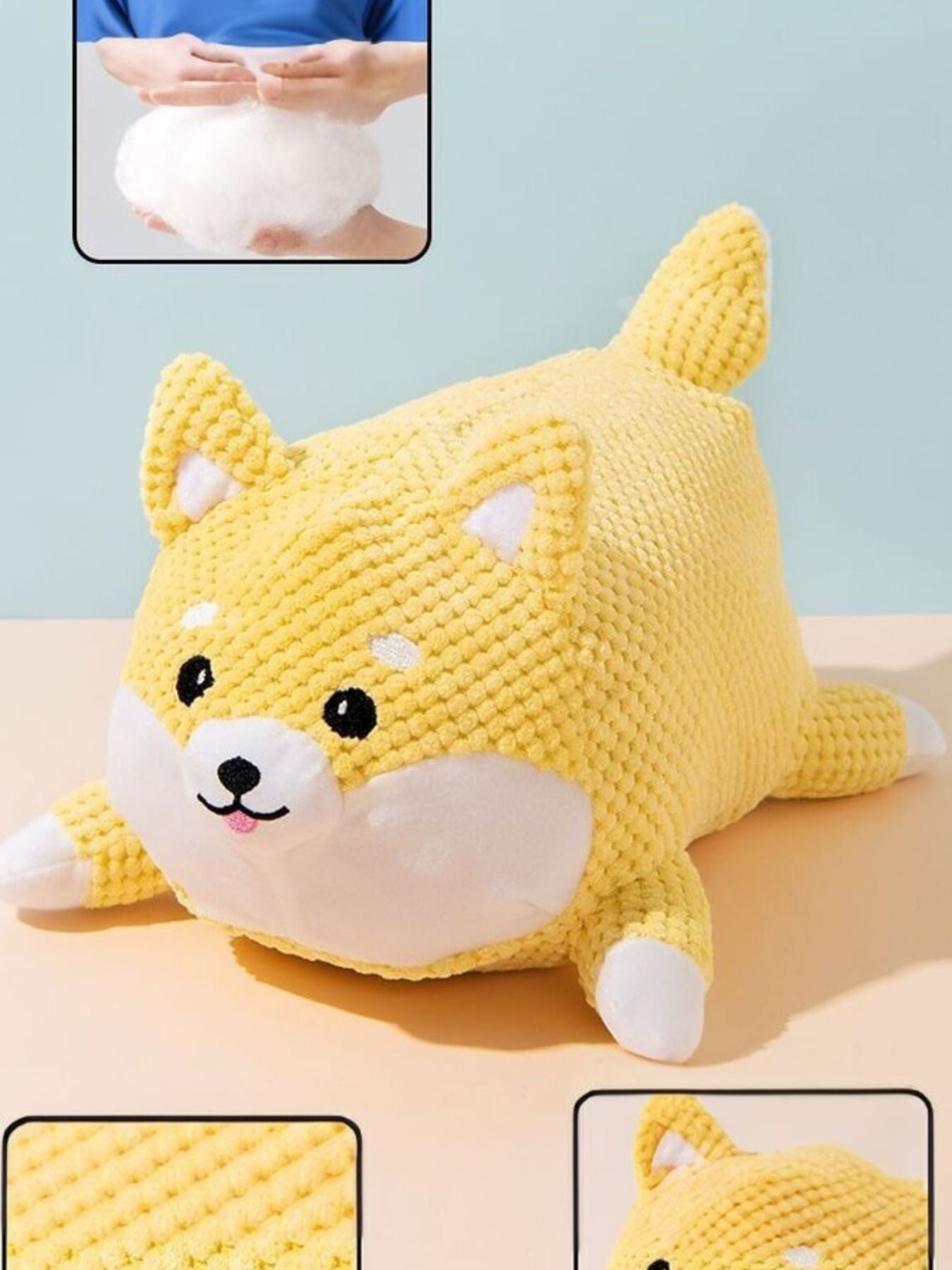 Squeaky Polyester Pet Plush Toy – Soft Interactive Toy for Dogs & Cats, S & L – view 7
