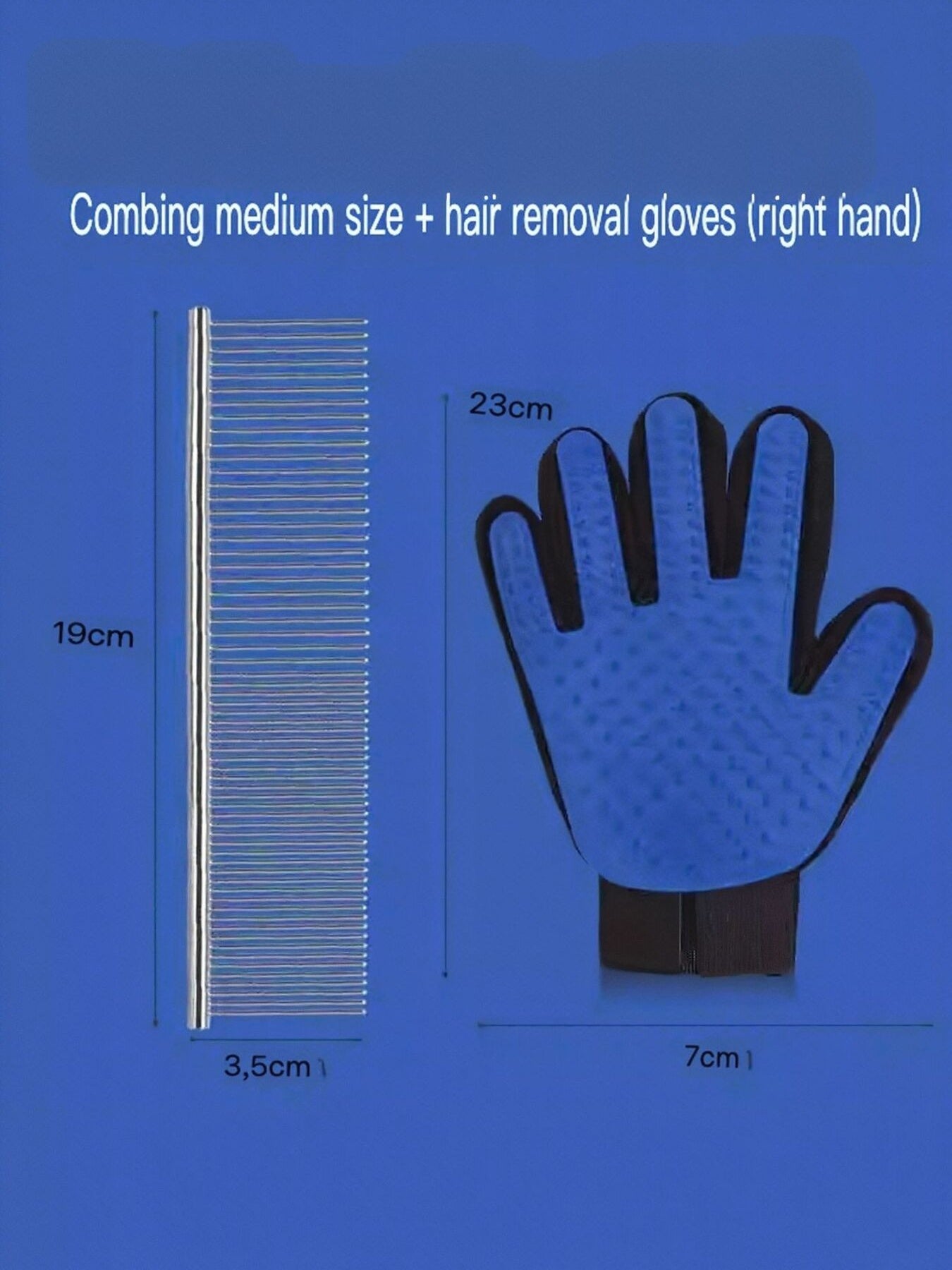 Stainless Steel Pet Grooming Comb for Hair Removal – view 10