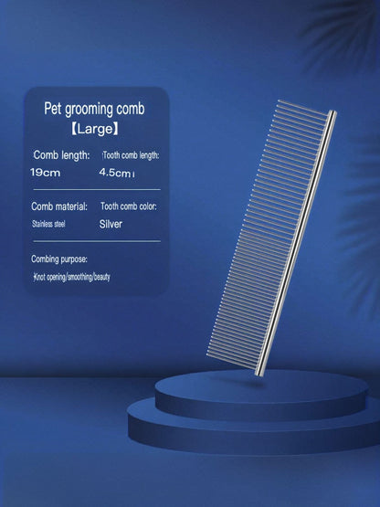 Stainless Steel Pet Grooming Comb for Hair Removal – view 5