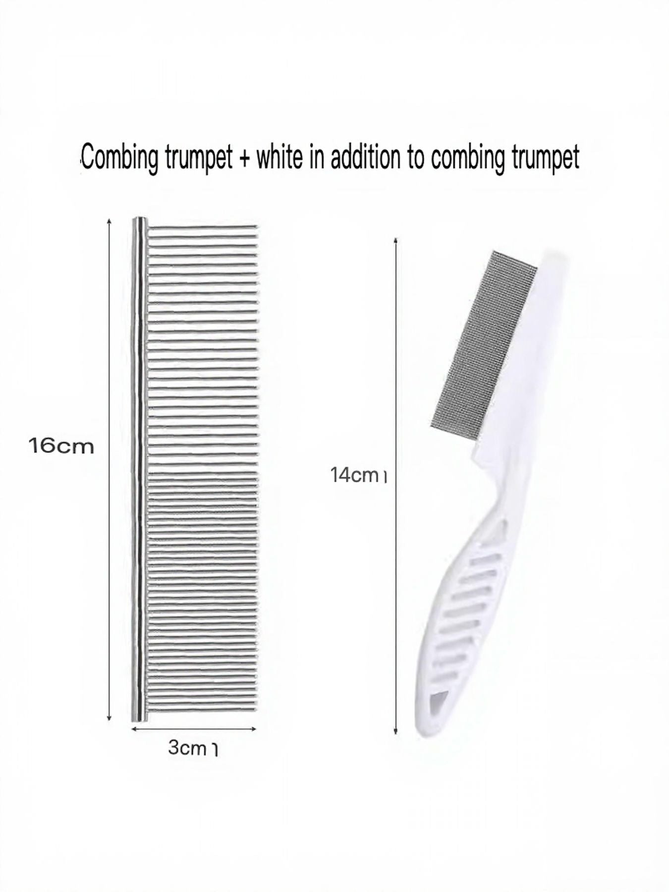 Stainless Steel Pet Grooming Comb for Hair Removal – view 6