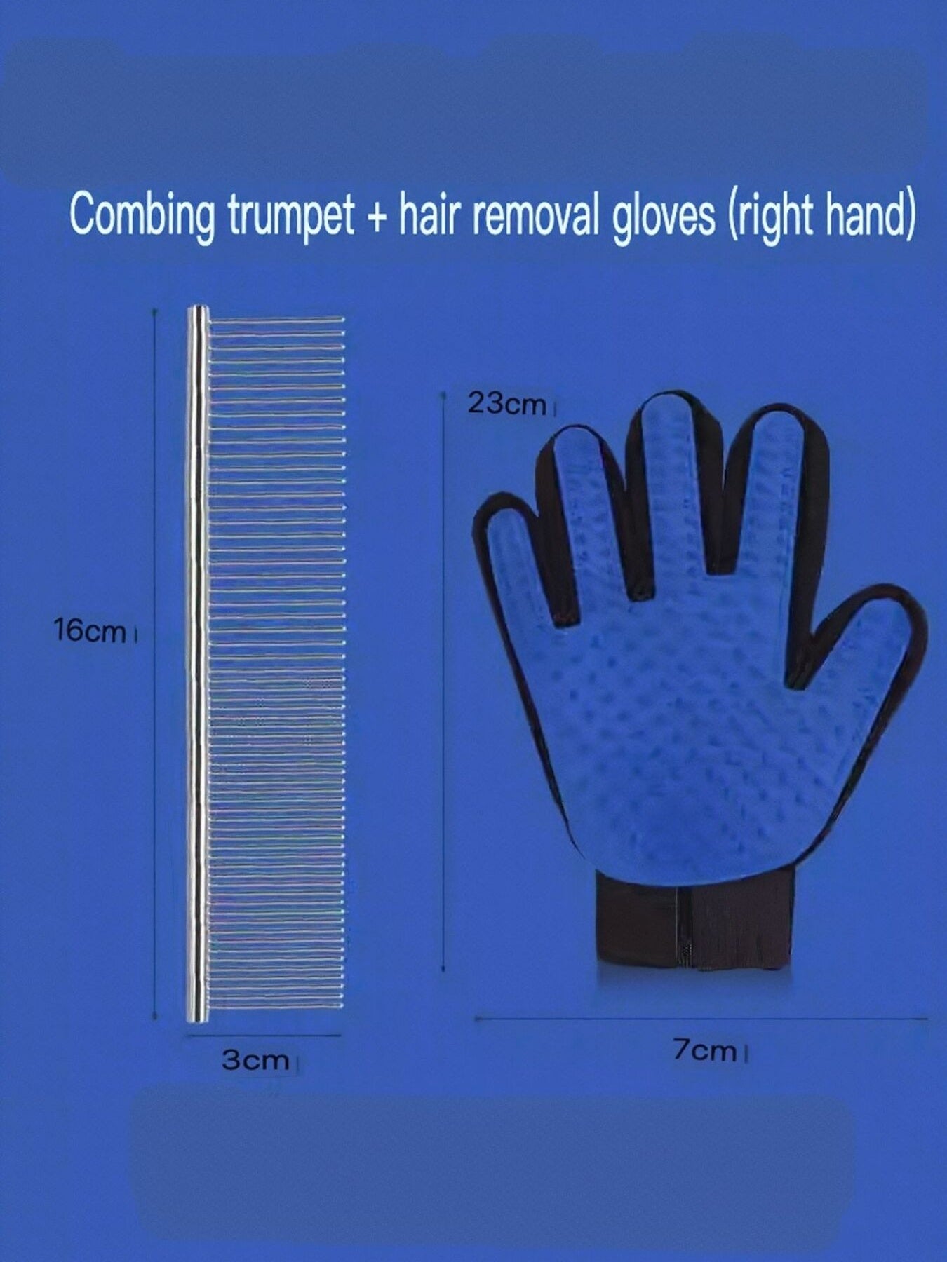 Stainless Steel Pet Grooming Comb for Hair Removal – view 9