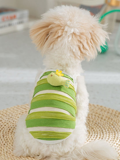 Striped Breathable Pet Top – Classic Everyday Shirt for Dogs & Cats – view 2