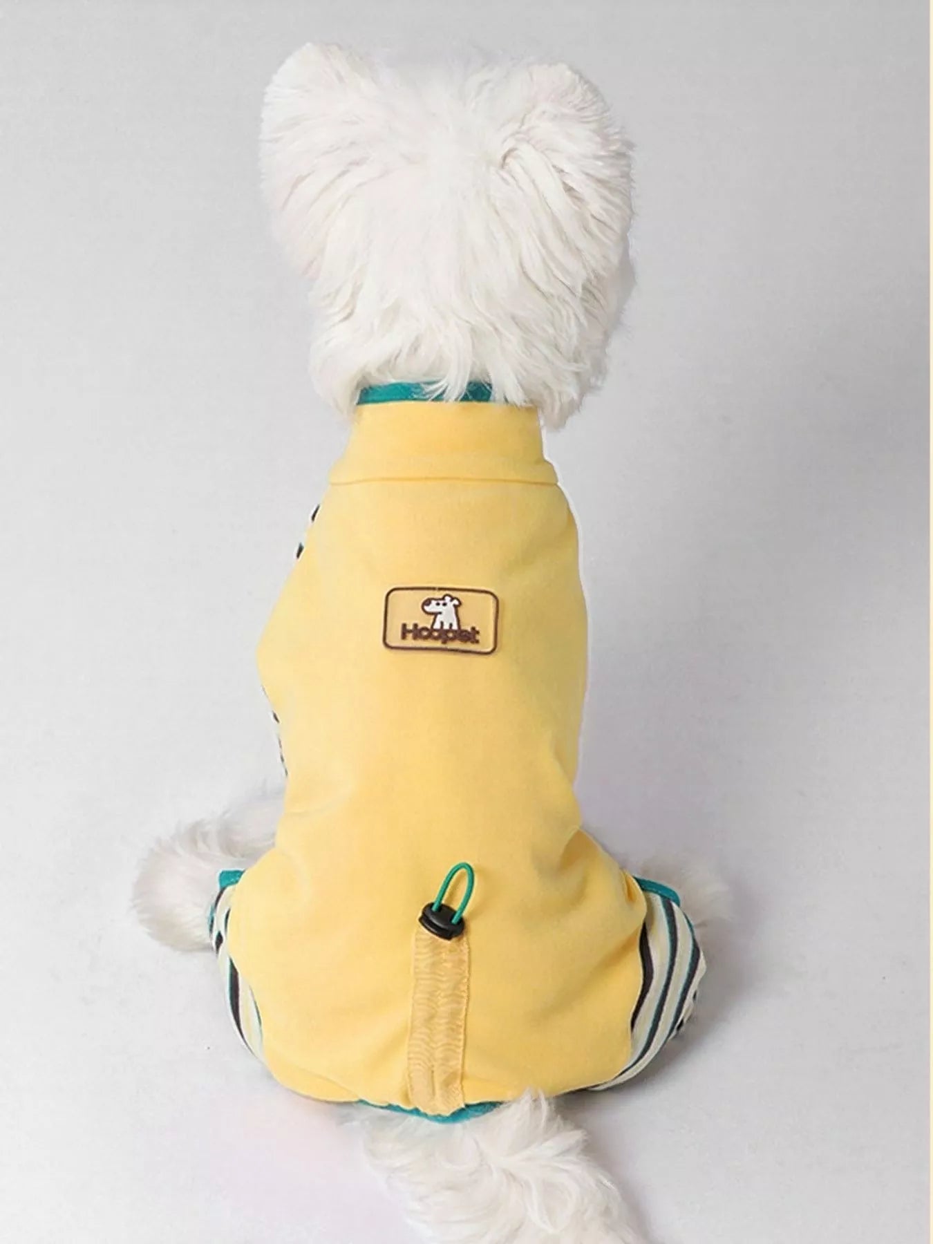 Striped Drawstring Pet Jumpsuit – Comfortable One-Piece Outfit for Dogs & Cats – view 4