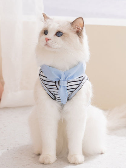 Striped Tied Pet Top – Stretch Casual Shirt for Small Dogs & Cats – view 6