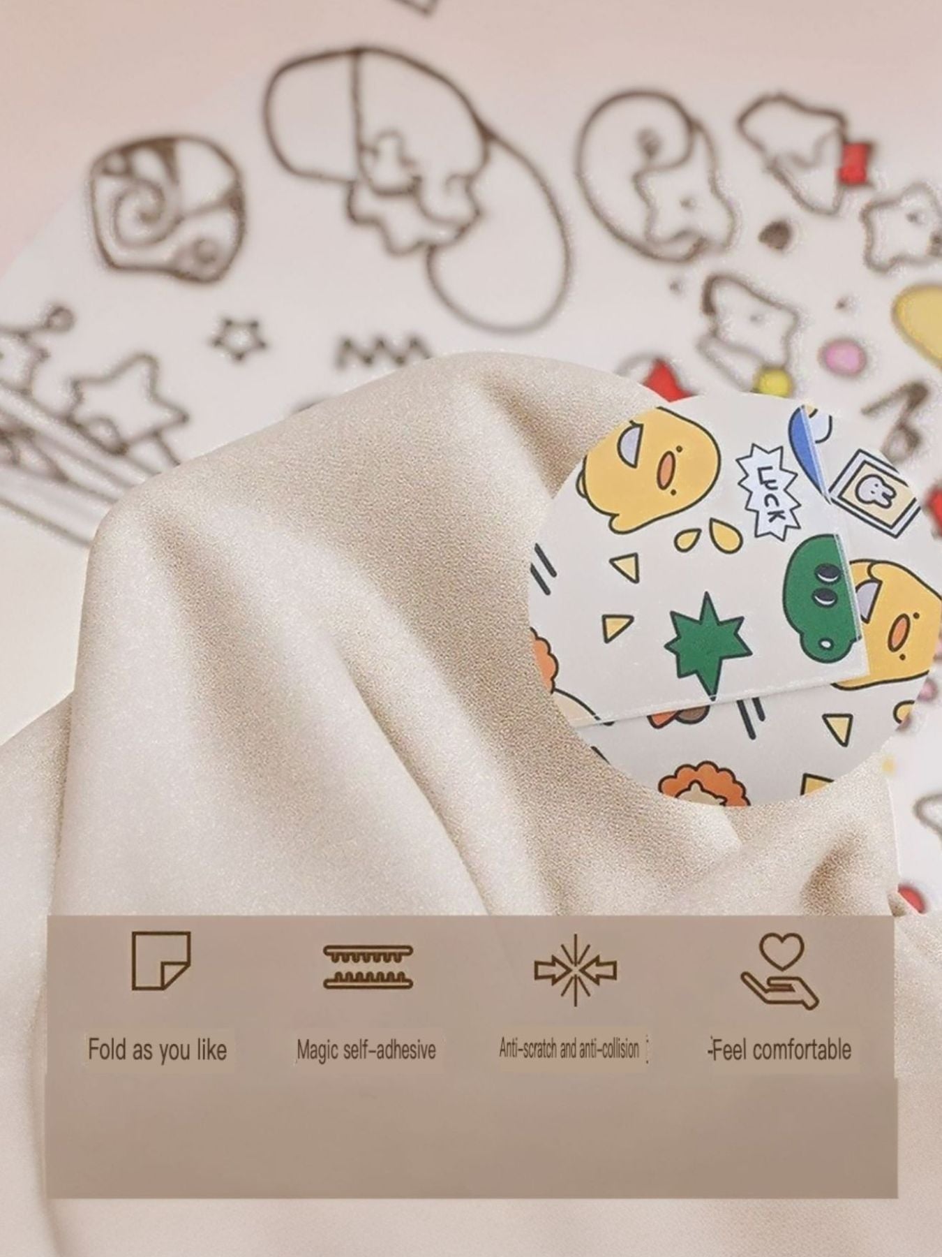 Super Absorbent Cartoon Print Pet Bath Towel – Polyester Drying Towel for Dogs & Cats – view 4