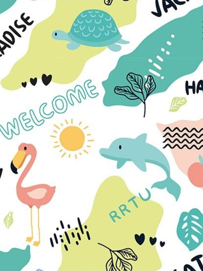 Super Absorbent Cartoon Print Pet Bath Towel – Polyester Drying Towel for Dogs & Cats – view 8