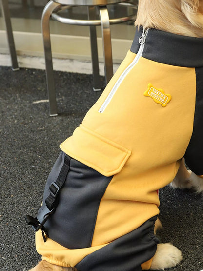 Two-Tone Button-Up Dog Jacket – Warm Outerwear for Large & Extra-Large Breeds – view 5