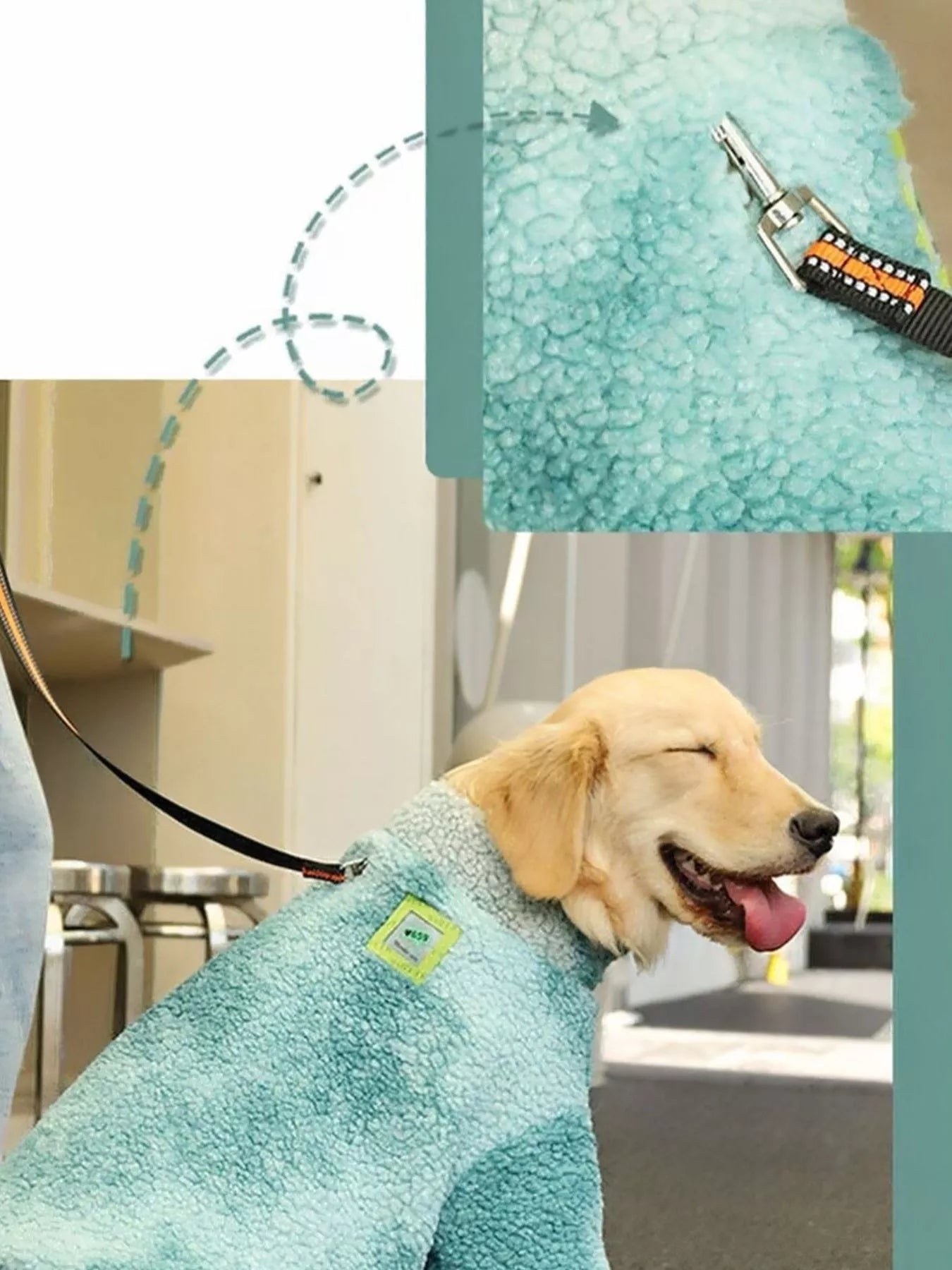 Warm Fleece Pet Sweater for Large Dogs – Cozy Winter Pullover in Sizes 3XL–7XL – view 6