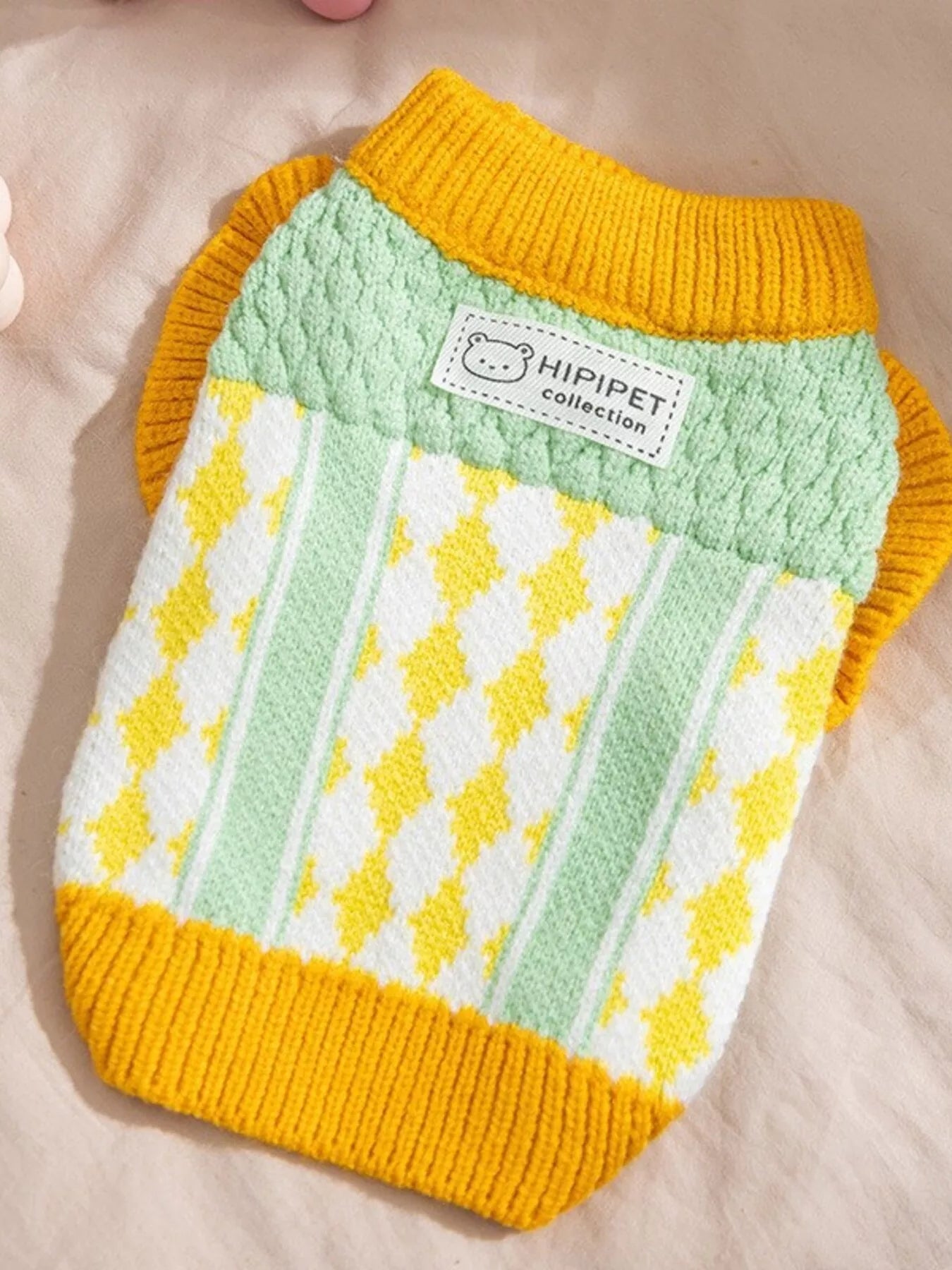 Warm Knitted Pet Sweater – Soft Stretch Pullover for Dogs & Cats – view 10