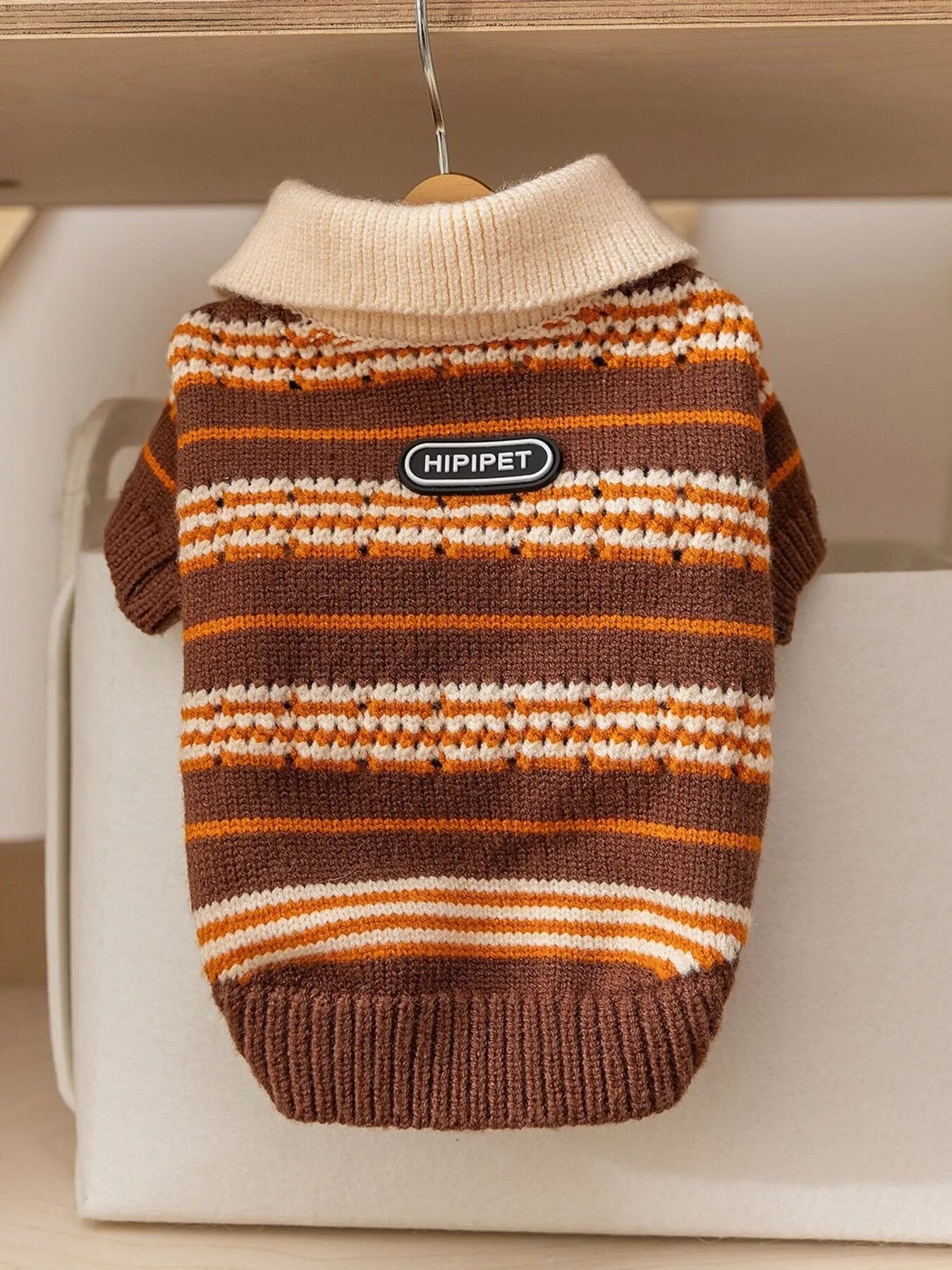 Warm Knitted Pet Sweater – Soft Stretch Pullover for Dogs & Cats – view 9