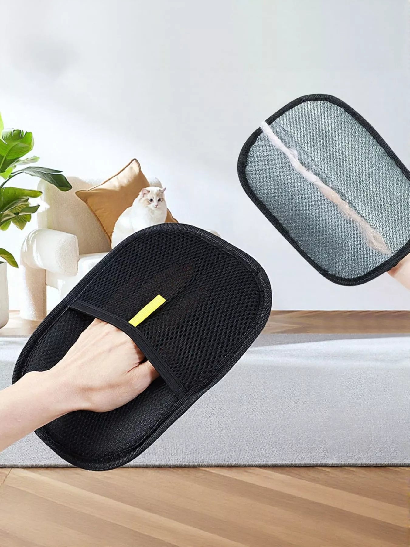 Washable Reusable Glove-Shaped Pet Hair Remover – Grooming Mitt for Dogs & Cats – view 6