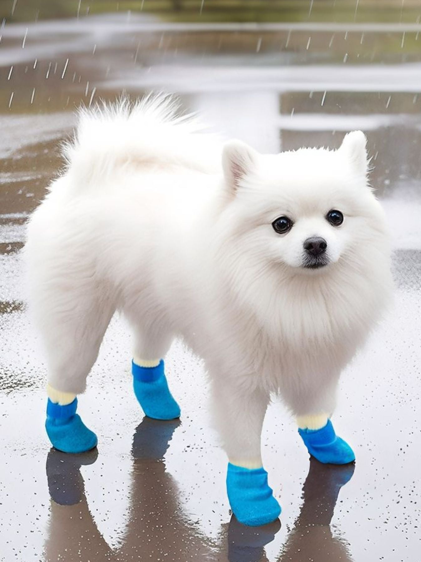 Waterproof anti-slip dog boots, scratch-resistant paw protector shoes, set of four