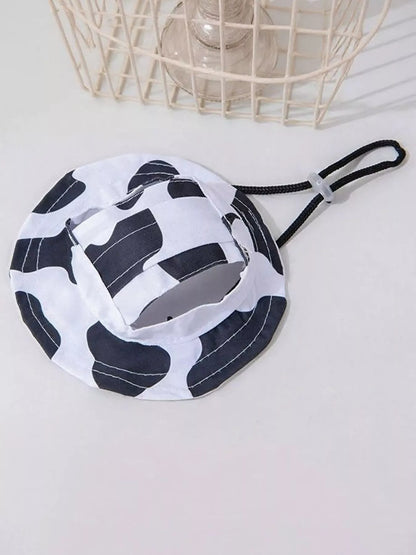Wide-Brim Pet Bucket Hat – Cute Outdoor Sun Hat for Dogs & Cats – view 3