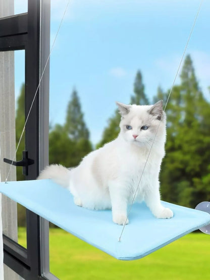 Window Perch Cat Hammock with Suction Cups – Polyester Wall-Mounted Cat Seat – view 4