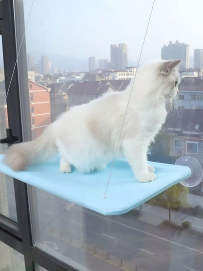Window Perch Cat Hammock with Suction Cups – Polyester Wall-Mounted Cat Seat – view 6