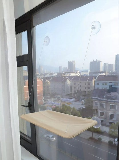Window Perch Cat Hammock with Suction Cups – Polyester Wall-Mounted Cat Seat – view 9