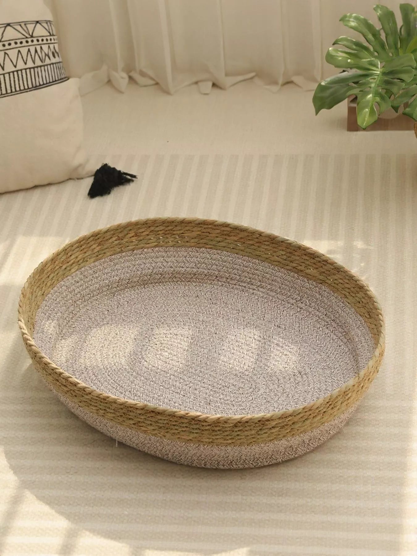 Woven Rattan Scratch-Resistant Cat Nest – Natural Cozy Hideaway Bed for Cats – view 6